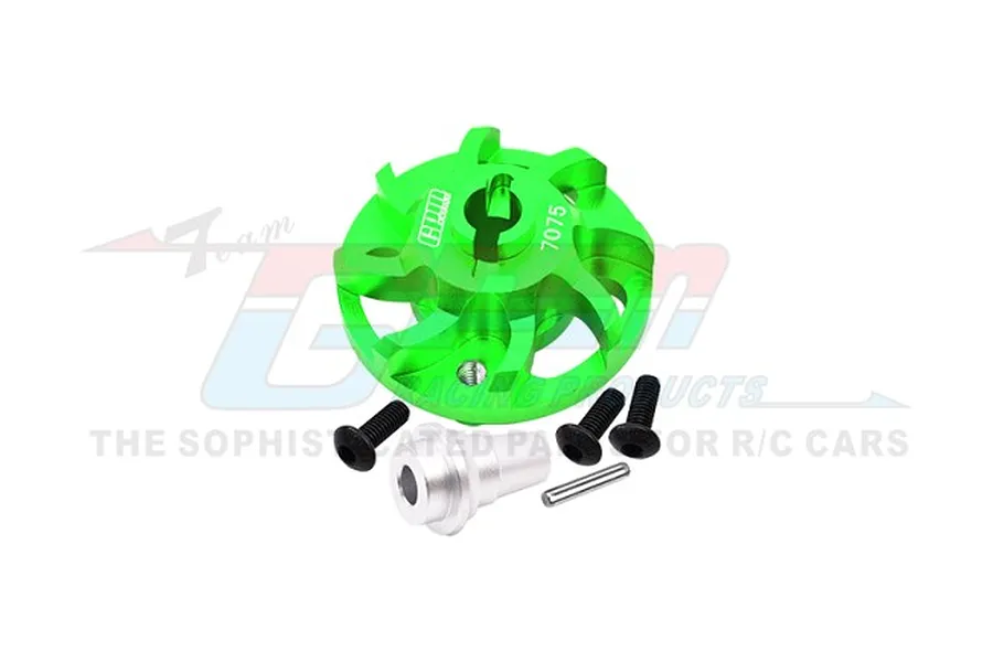 GPM Aluminium Spur Gear Adapter - Green image 1