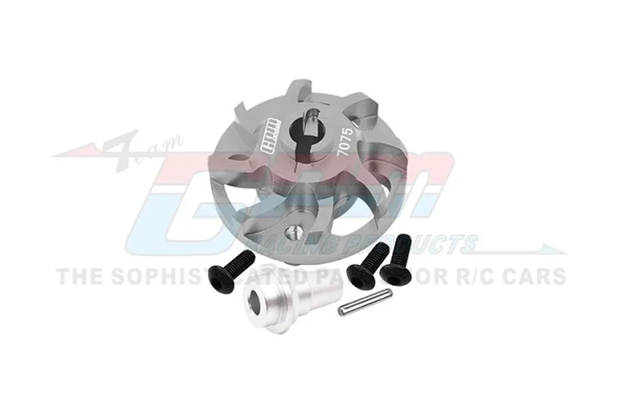 GPM Aluminium Spur Gear Adapter - Grey Silver image 1