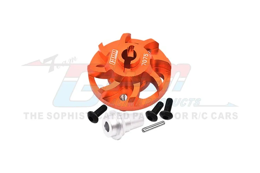 GPM Aluminium Spur Gear Adapter - Orange image 1