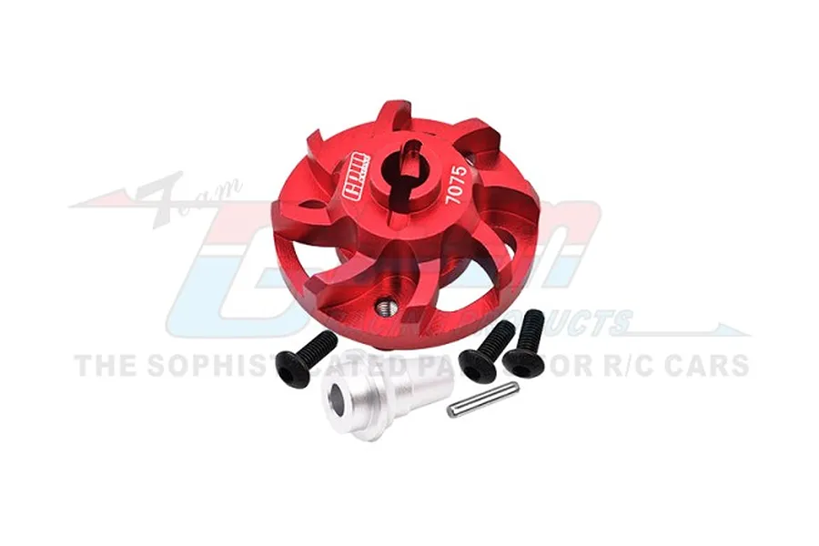 GPM Aluminium Spur Gear Adapter - Red image 1