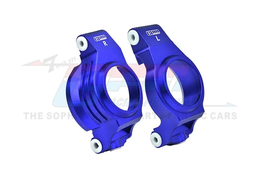 GPM Aluminium Front Steering Hub Carriers (C-Hubs) 2Pcs - Blue image 98472