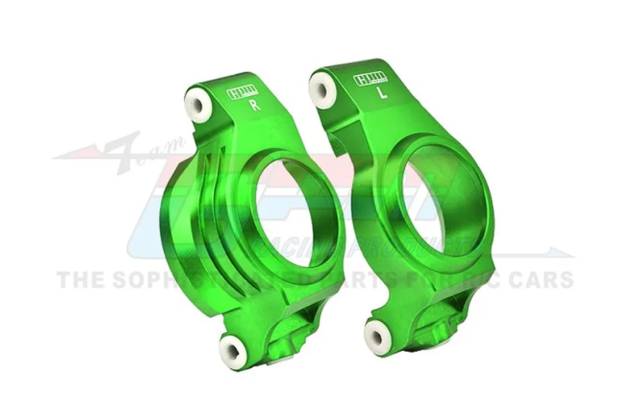 GPM Aluminium Front Steering Hub Carriers (C-Hubs) 2Pcs - Green image 98474