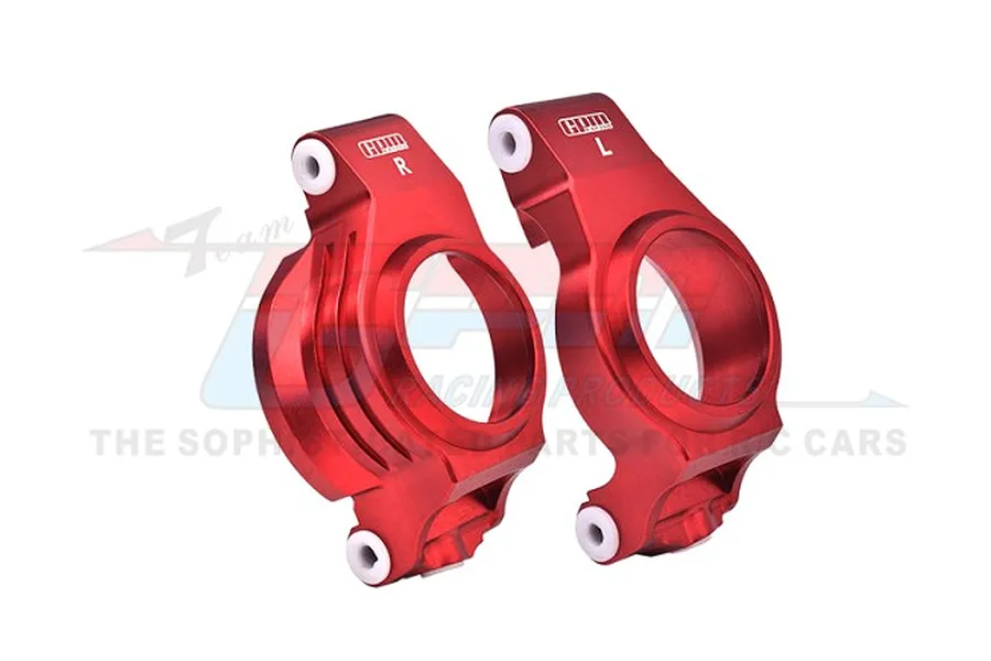 GPM Aluminium Front Steering Hub Carriers (C-Hubs) 2Pcs - Red image 98476