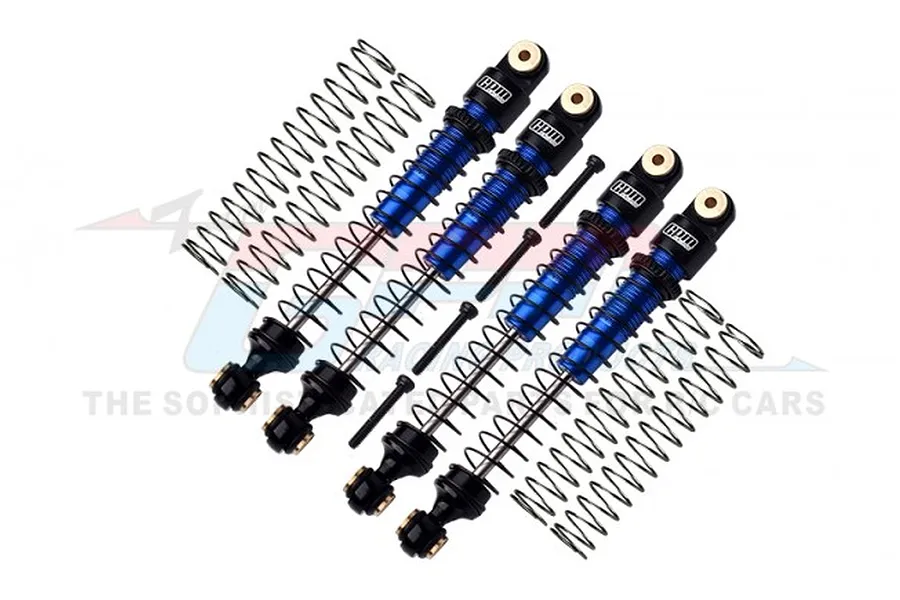 GPM Aluminium 49mm Front &amp;amp; Rear Shock Absorbers 4Pcs - Blue &amp;amp; Black image 98497