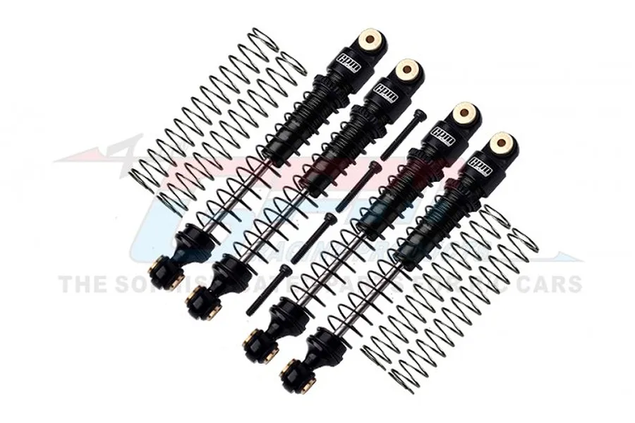 GPM Aluminium 49mm Front &amp;amp; Rear Shock Absorbers 4Pcs - Black image 98498