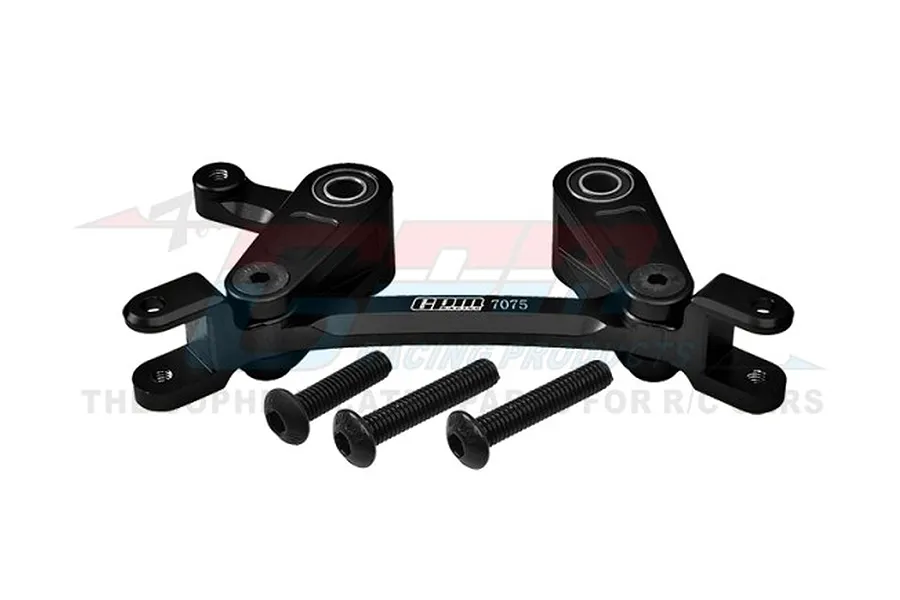 GPM Aluminium Steering Bell Crank/Drag Link Assembly - Black image 98502