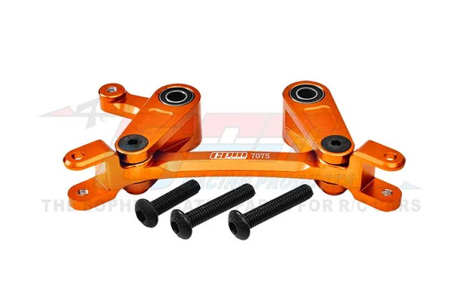 GPM Aluminium Steering Bell Crank/Drag Link Assembly - Orange image 98504