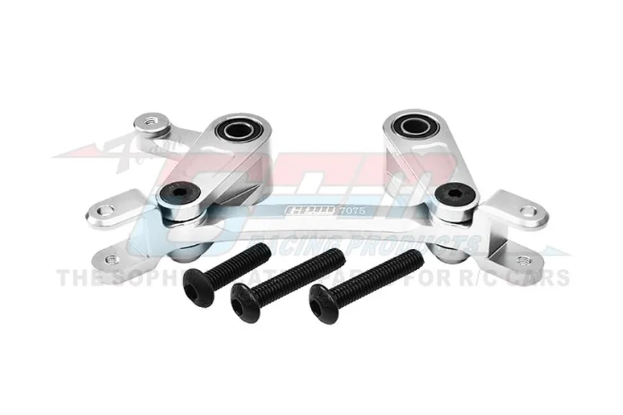 GPM Aluminium Steering Bell Crank/Drag Link Assembly - Silver image 98506