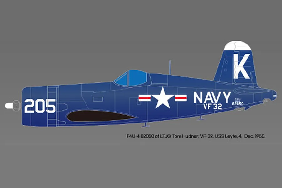 Academy 1/48 USN F4U-4 &amp;quot;Battle of Jangjin Reservoir&amp;quot; Corsair Fighter Scaled Plastic Model Kit image 98676