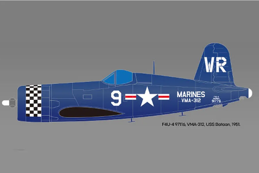 Academy 1/48 USN F4U-4 &amp;quot;Battle of Jangjin Reservoir&amp;quot; Corsair Fighter Scaled Plastic Model Kit image 98677
