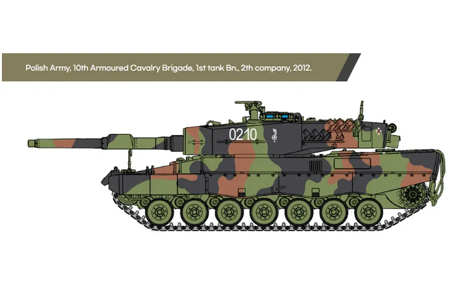 Academy 1/72 German Army Leopard 2A4 Tank Scaled Plastic Model Kit image 4