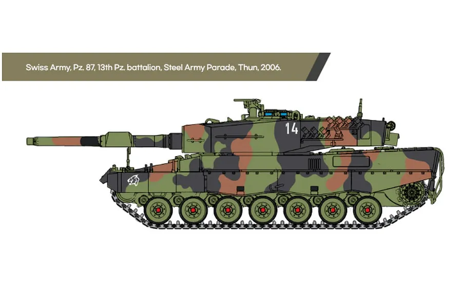 Academy 1/72 German Army Leopard 2A4 Tank Scaled Plastic Model Kit image 6