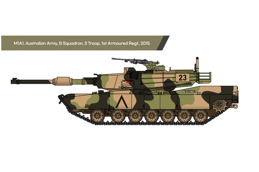 Academy 1/72 USMC M1A1 Tank Scaled Plastic Model Kit image 98706