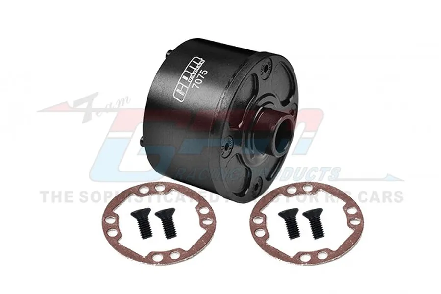GPM Aluminium &amp;amp; Carbon Steel Front/Rear Differential Case - Black image 98865