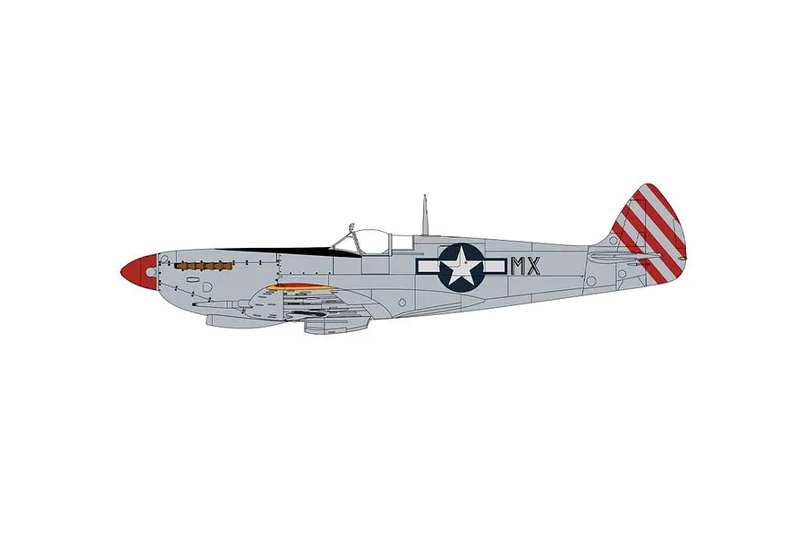 Airfix 1/24 Supermarine Spitfire Mk.VIII Fighter Scaled Plastic Model Kit w/Australian Decal Scheme image 98895