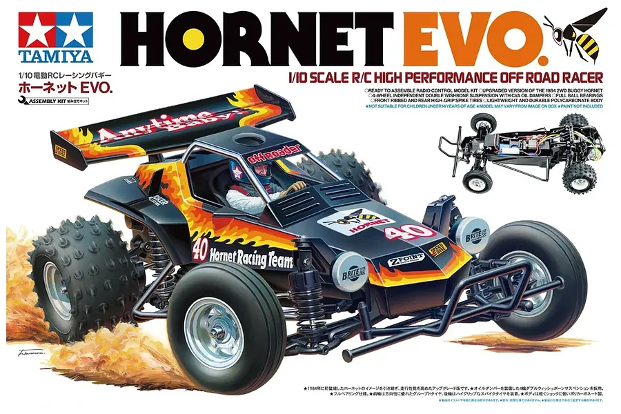 Tamiya The Hornet EVO RC Buggy Electric 2WD 1/10 Scale Kit image 98899