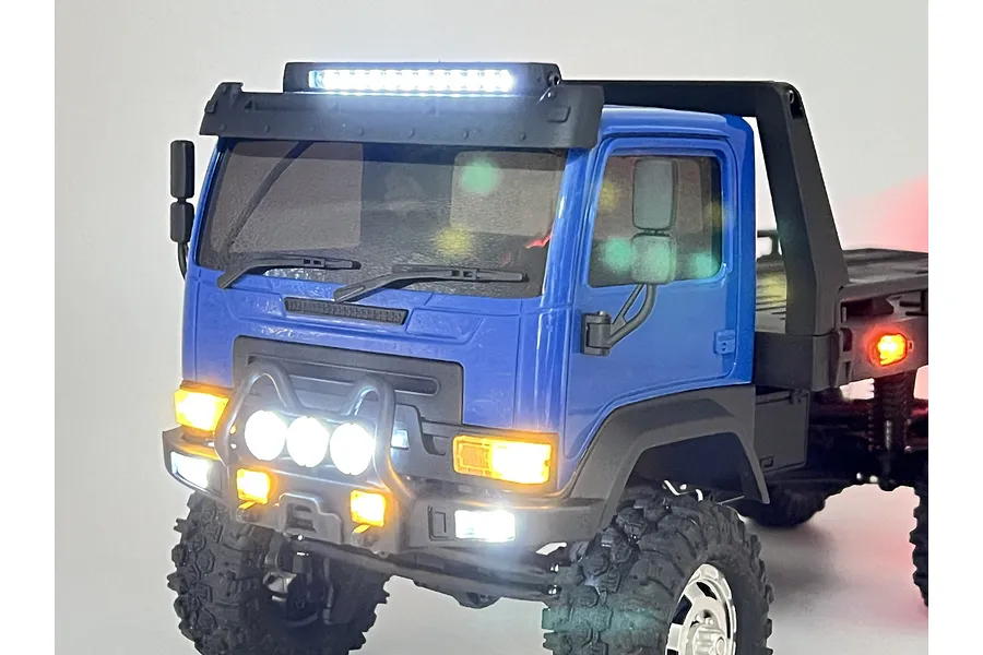 Hobby Plus 1/18 CR-18P 6X6 Flatbed Electric Brushed RTR RC Truck - Blue image 98934