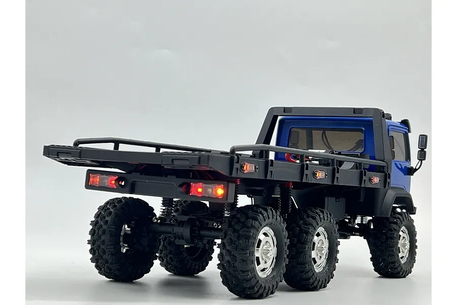 Hobby Plus 1/18 CR-18P 6X6 Flatbed Electric Brushed RTR RC Truck - Blue image 98937