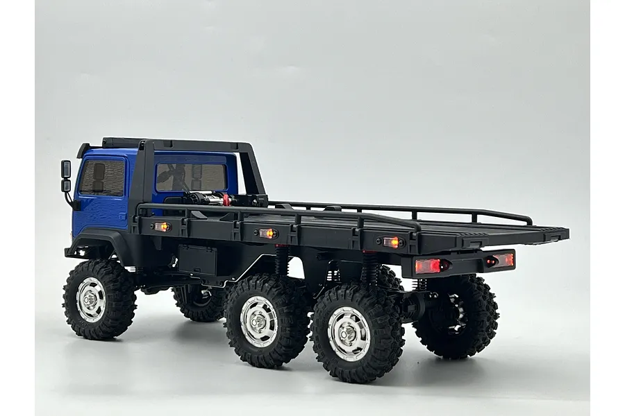 Hobby Plus 1/18 CR-18P 6X6 Flatbed Electric Brushed RTR RC Truck - Blue image 98939