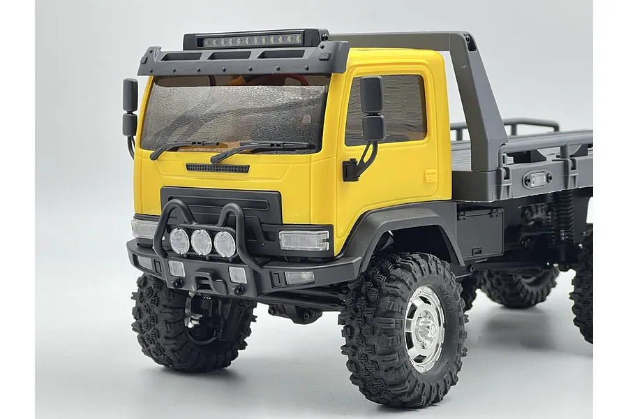 Hobby Plus 1/18 CR-18P 6X6 Flatbed Electric Brushed RTR RC Truck - Yellow image 98944