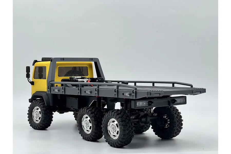 Hobby Plus 1/18 CR-18P 6X6 Flatbed Electric Brushed RTR RC Truck - Yellow image 98946