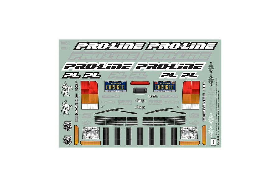 Pro-Line 1/10 2001 Jeep Cherokee Unpainted Body Shell - Clear  image 98961