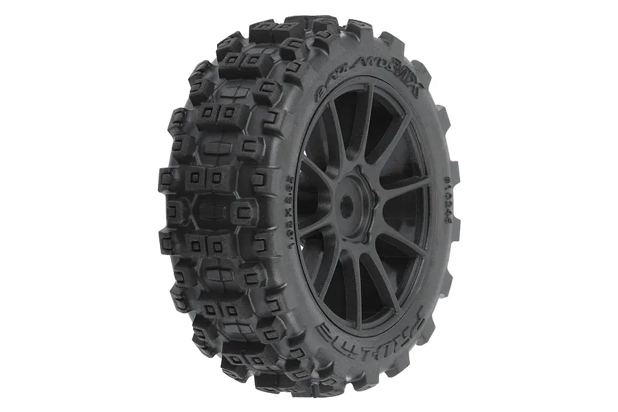 Pro-Line 1.9&amp;quot; Badlands MX Tyres on Black Rims 4Pcs image 98973