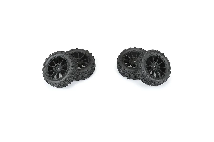Pro-Line 1.9&amp;quot; Badlands MX Tyres on Black Rims 4Pcs image 98975