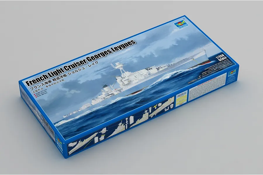 Trumpeter 1/350 Georges Leygues Light Cruiser Scaled Plastic Model Kit image 99014