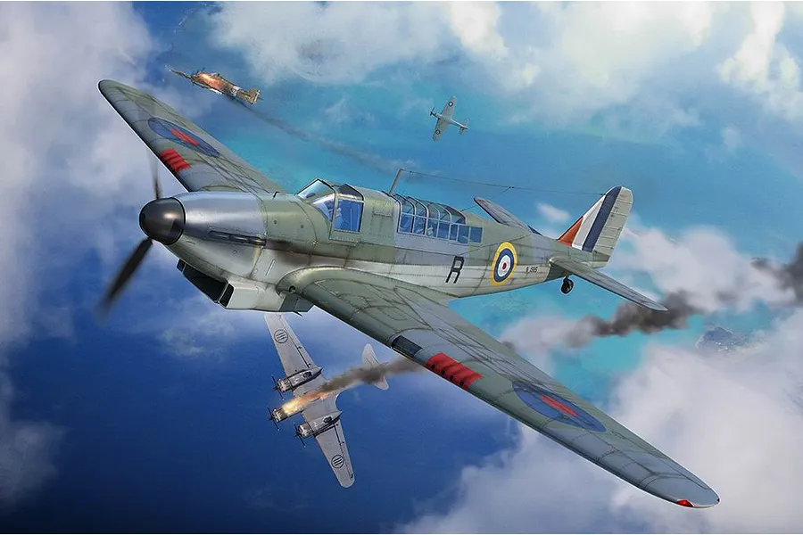 Trumpeter 1/48 Fairey Fulmar MK.II Reconnaissance Fighter Scaled Plastic Model Kit image 99019