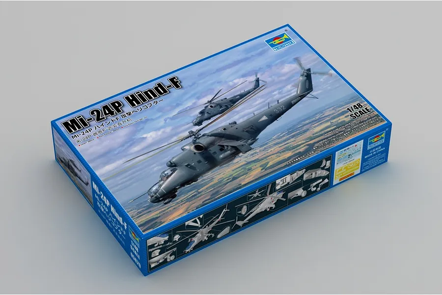 Trumpeter 1/48 Mi-24P Hind-F Helicopter Scaled Plastic Model Kit image 99022