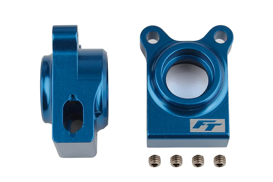 Factory Team Aluminium Rear Hubs 2Pcs - Blue image 99141