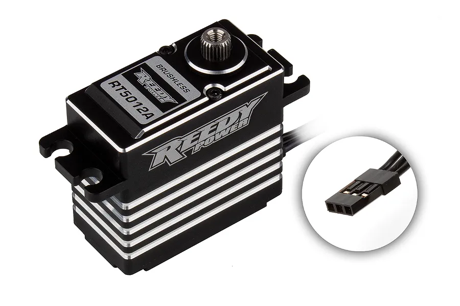 Reedy Power Black Aluminium Standard 50kg 8.4V Brushless Metal Geared Servo image 99143