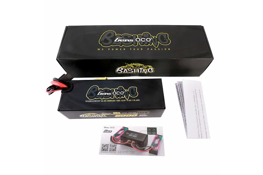 Gens Ace G-Tech Bashing 14.8V 8000mAh 100C Hard Case LiPo Battery  image 99230