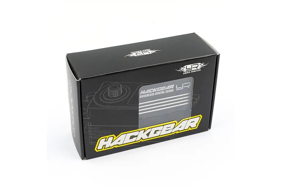 Yeah Racing Aluminium Hackgear Low Profile 14kg 8.4V Brushless Metal Geared Servo - Black image 99237