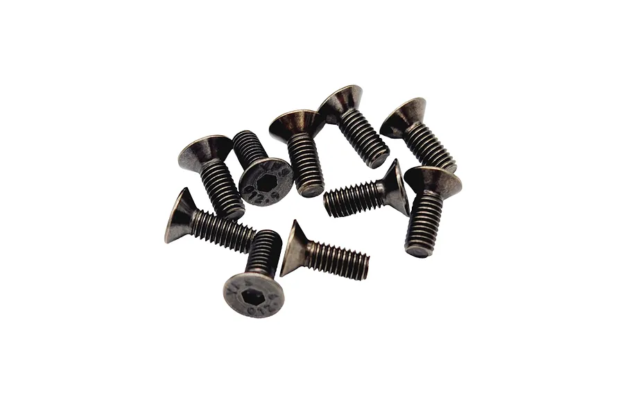 RC Maker 3x8mm Fine Thread Countersunk Head Screws 10Pcs image 99466