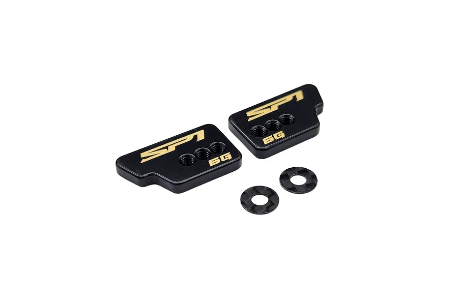 RC Maker Brass 6g Rear Weight Set 2Pcs - Black image 99506