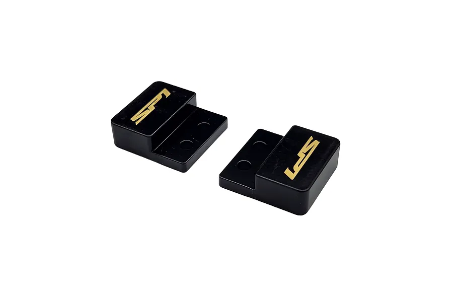 RC Maker Brass 18g Front and Rear Full Size Battery Weight Set 2Pcs - Black image 99507