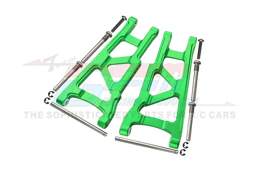 GPM Aluminium Front/Rear Lower Suspension Arms 2Pcs w/ Hardware - Green image 99516