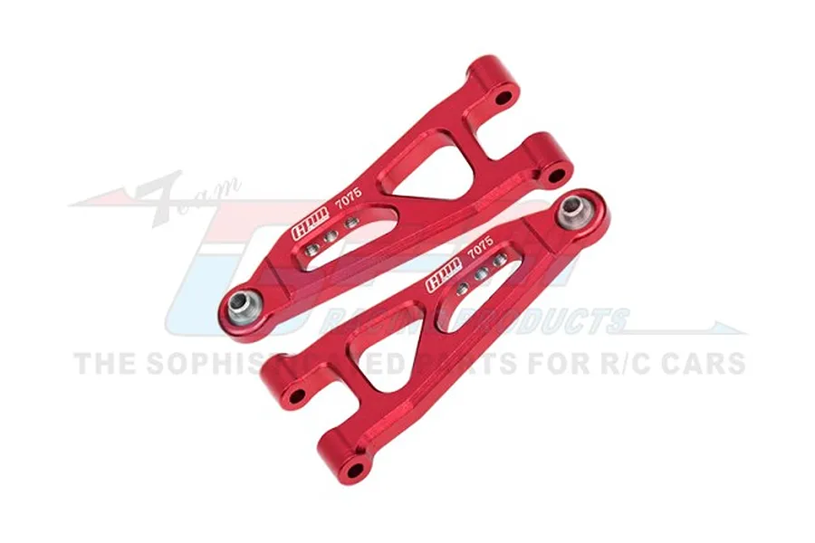GPM Aluminium Front Lower Suspension Arms - Red image 1