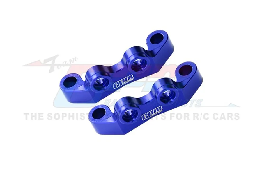 GPM Aluminium Front &amp;amp; Rear Upper Arm Bulkheads 2Pcs - Blue image 1
