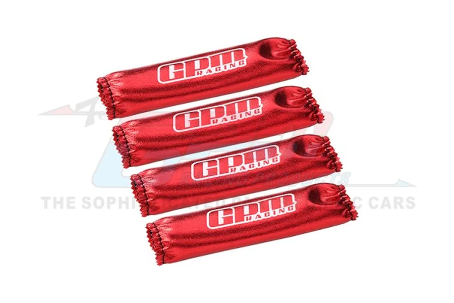 GPM 1/10 1/8 Shock Wraps 4pcs - Red image 1