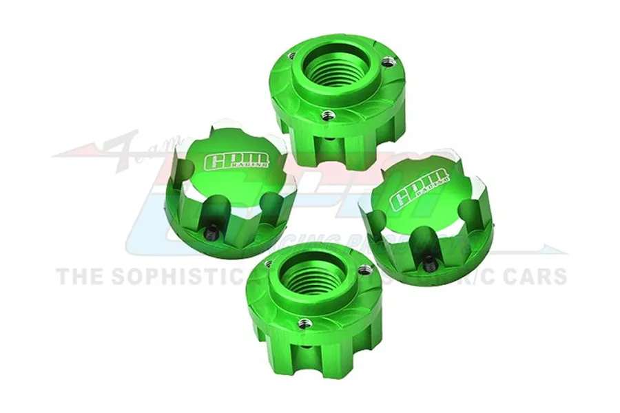 GPM Aluminium 17mm Serrated Wheel Nuts 4Pcs - Green image 99585