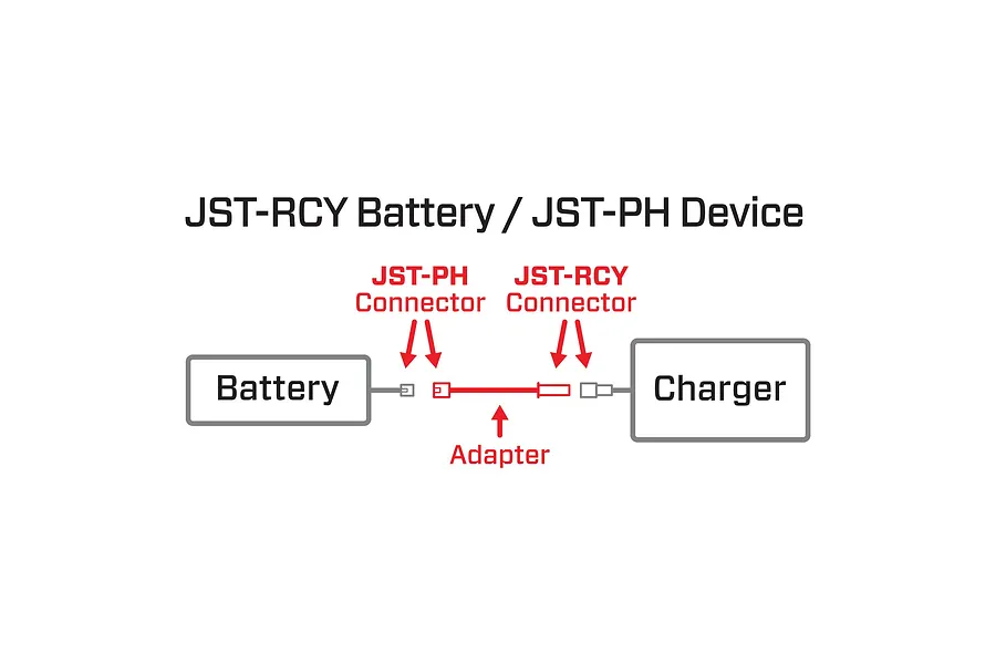 Spektrum JST Battery to JST PH2.0 3P Device Adapter image 99600