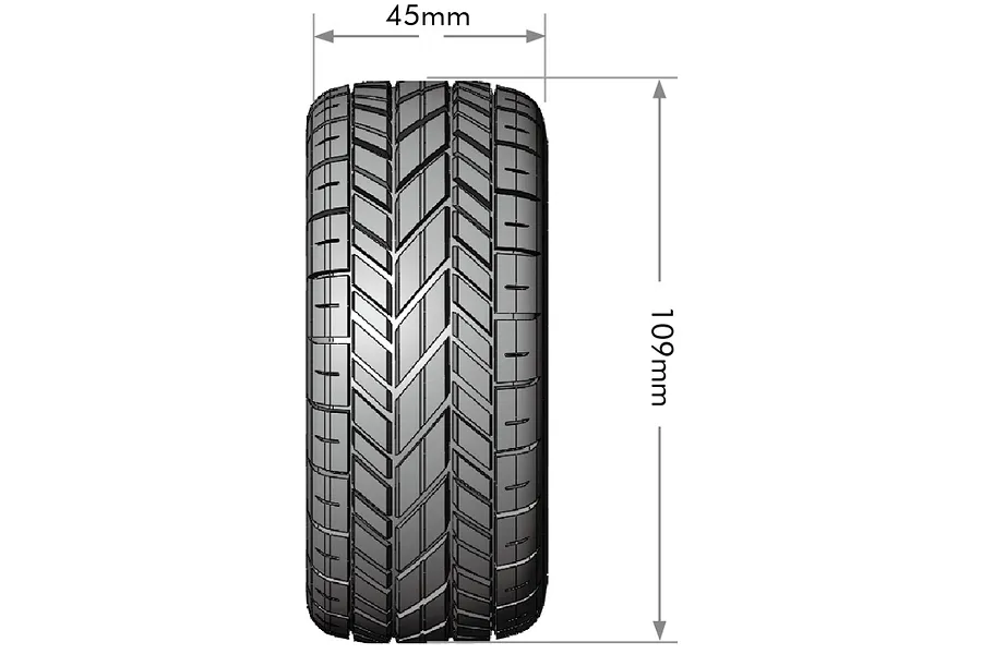 Louise 2.4/3.2&amp;quot; SC-Rocket M Soft Tyres On Black Spoked Removable Hex Rims - Glued Wheels 2Pcs image 99632