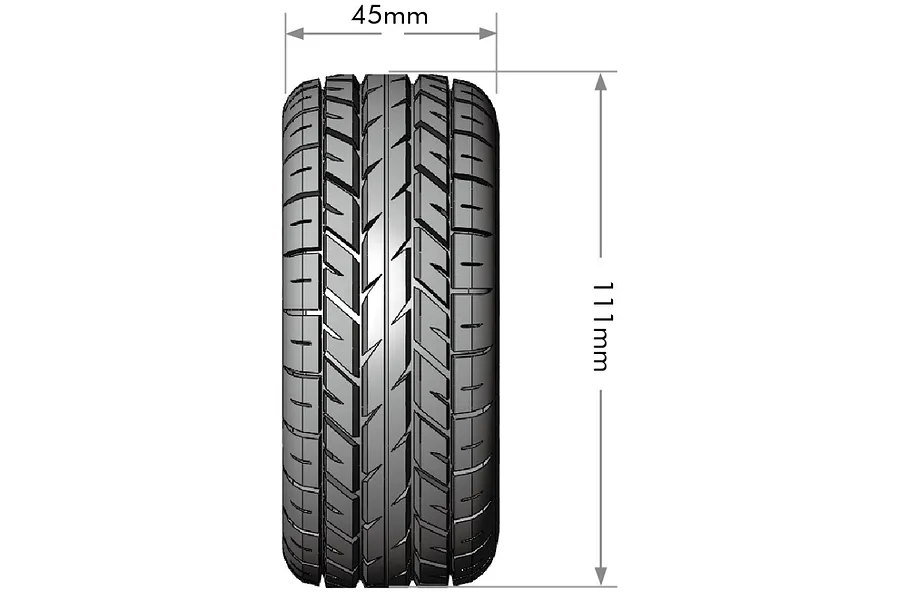 Louise 2.4/3.2&amp;quot; SC-Rocket Tyres On Black Spoked Removable Hex Rims - Glued Wheels 2Pcs image 99638