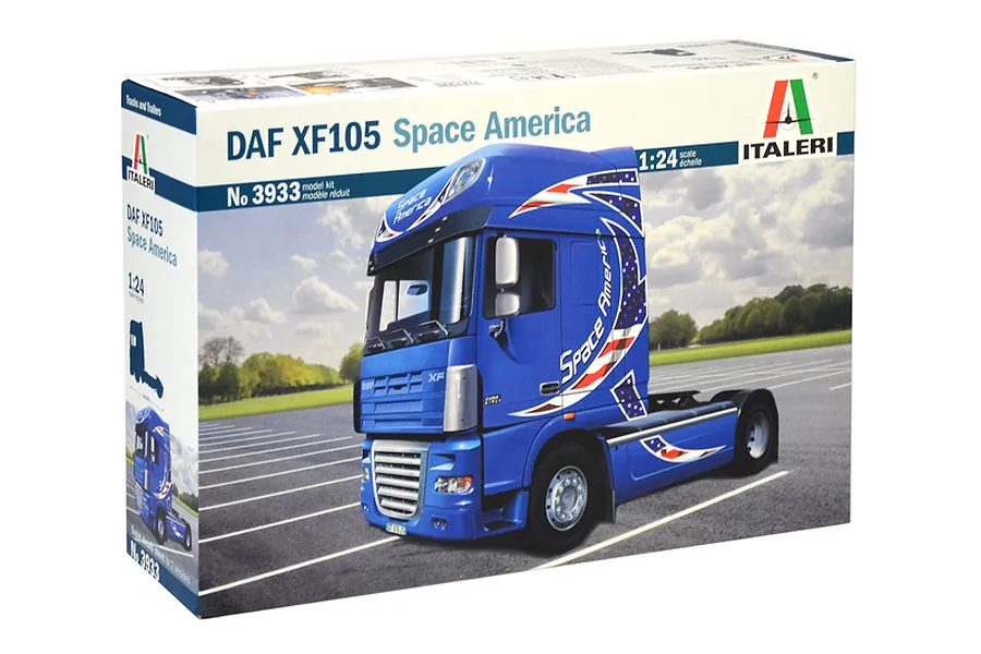 Italeri 1/24 DAF XF-105 Space America Truck Scaled Plastic Model Kit image 99706