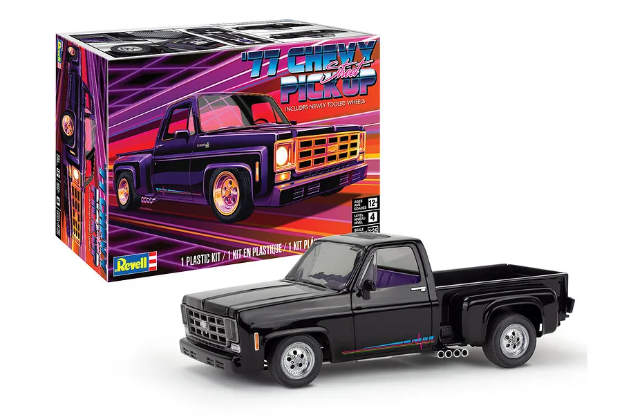 Revell 1/24 1977 Chevrolet Street Pickup Truck Scaled Plastic Model Kit image 99709