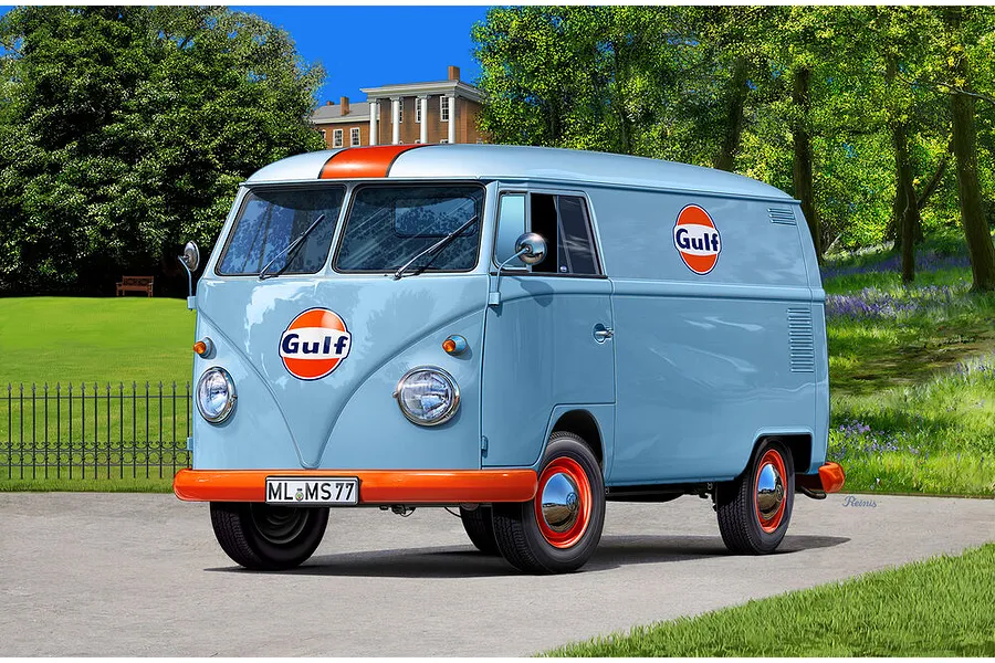 Revell 1/24 Volkswagen T1 Gulf Van Scaled Plastic Model Kit image 2