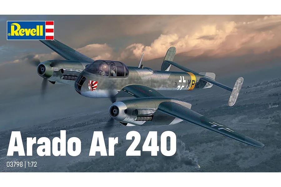 Revell 1/72 Arado AR 240 Bomber Scaled Plastic Model Kit image 99749